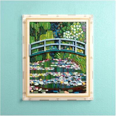 iDisplayit Acryl-Wand-Display für LEGO 31220 Claude Monet – Brücke über einen Seerosenteich (weisser Rahmen) iDisplayit Acryl-Wand-Display für LEGO 31220 Claude Monet – Brücke über einen Seerosenteich (weisser Rahmen)