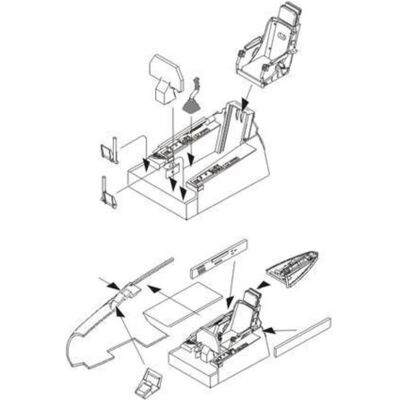 CMK F-86F Interior set CMK F-86F Interior set
