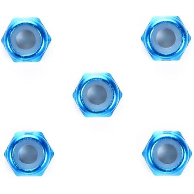 Tamiya 3mm Thin ALU Lock Nut blue (5) Tamiya 3mm Thin ALU Lock Nut blue (5)