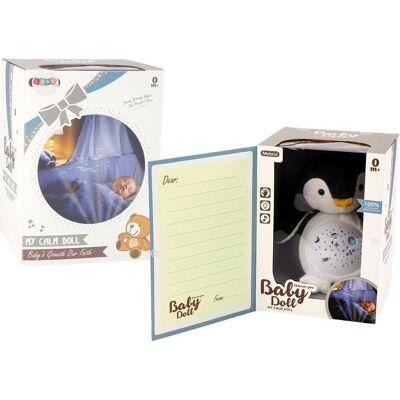 Lean Toys Plüsch-Teddybär-Pinguin-Schläfer mit Lichtern und Geräuschen (14 cm) Lean Toys Plüsch-Teddybär-Pinguin-Schläfer mit Lichtern und Geräuschen (14 cm)