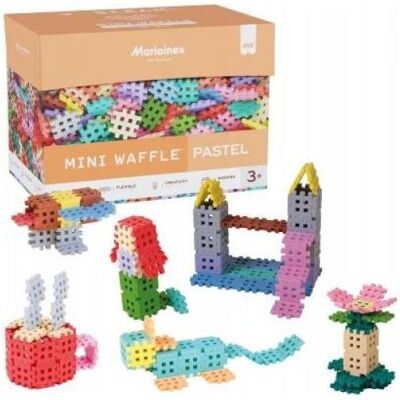 Marioinex Mini-Waffelblöcke, Pastellfarben, 400 Stück Marioinex Mini-Waffelblöcke, Pastellfarben, 400 Stück