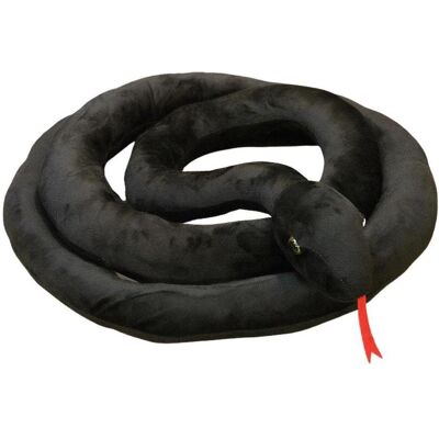 Lean Toys Leantoys Plüsch-Maskottchen schwarze Schlange 110 cm (110 cm) Lean Toys Leantoys Plüsch-Maskottchen schwarze Schlange 110 cm (110 cm)