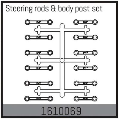 Absima steering rods & body post set Absima steering rods & body post set