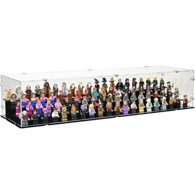iDisplayit Acryl-Display für 80 LEGO-Minifigur (mit schwarzem Boden und Noppen) iDisplayit Acryl-Display für 80 LEGO-Minifigur (mit schwarzem Boden und Noppen)
