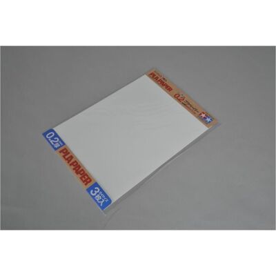 TAMIYA Weiße Kunststoffplatte - 0,2mm - 257x364mm - Modelltyp TAMIYA Weiße Kunststoffplatte - 0,2mm - 257x364mm - Modelltyp