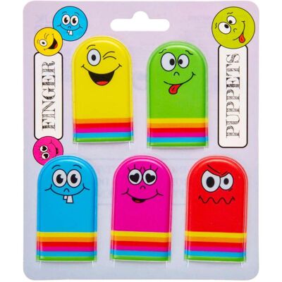 Imports Fingerpuppen Gesichter, 5-tlg. Imports Fingerpuppen Gesichter, 5-tlg.