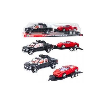 Lean Toys Set Geländewagen Schwarz Abschleppwagen Rot Sportwagen 59cm Lean Toys Set Geländewagen Schwarz Abschleppwagen Rot Sportwagen 59cm