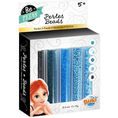 Buki France PE002 Handmade Be Teens 5 Replacement Tubes with blue beads for 6+ Years Buki France PE002 Handmade Be Teens 5 Replacement Tubes with blue beads for 6+ Years