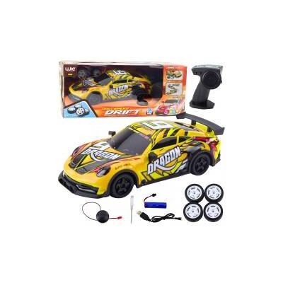Lean Toys Leantoys Sportwagen R/C beleuchtete Karosserie gelb Lean Toys Leantoys Sportwagen R/C beleuchtete Karosserie gelb