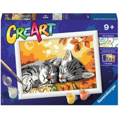 Ravensburger CreArt Malen nach Zahlen: Herbst Kätzchen 18x13cm Ravensburger CreArt Malen nach Zahlen: Herbst Kätzchen 18x13cm