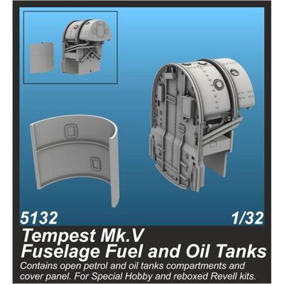 CMK Tempest Mk.V Fuselage Fuel and Oil Tanks CMK Tempest Mk.V Fuselage Fuel and Oil Tanks