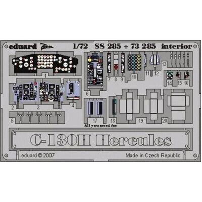 Eduard C-130H Hercules interior Eduard C-130H Hercules interior