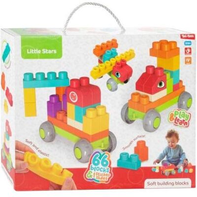 Toi-Toys Little Stars Weiche Bausteine - 66 Stück. Toi-Toys Little Stars Weiche Bausteine - 66 Stück.