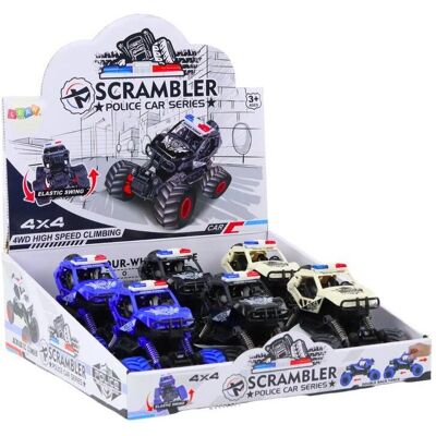 Lean Toys Offroad-Polizeiauto, MIX-Reibungsantrieb Lean Toys Offroad-Polizeiauto, MIX-Reibungsantrieb