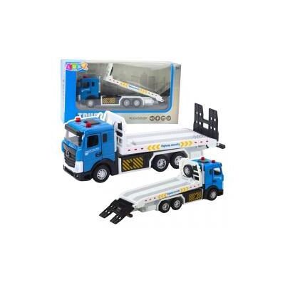 Lean Toys Transport-LKW, Abschleppwagen, bewegliche Plattform, Lichter, Geräusche Lean Toys Transport-LKW, Abschleppwagen, bewegliche Plattform, Lichter, Geräusche