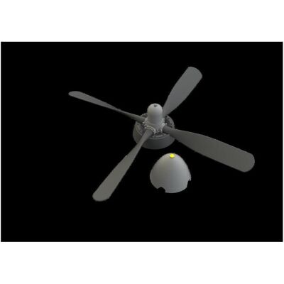 Eduard P-51B/C Hamilton Standard propeller uncuffed Eduard P-51B/C Hamilton Standard propeller uncuffed