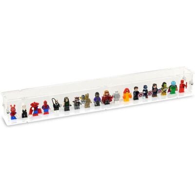 iDisplayit Acryl-Display für 18 LEGO-Minifiguren (mit weissem Boden und Noppen) iDisplayit Acryl-Display für 18 LEGO-Minifiguren (mit weissem Boden und Noppen)