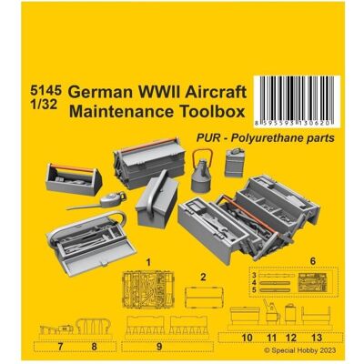 CMK German WWII Aircraft Maintenance Toolbox 1/32 CMK German WWII Aircraft Maintenance Toolbox 1/32