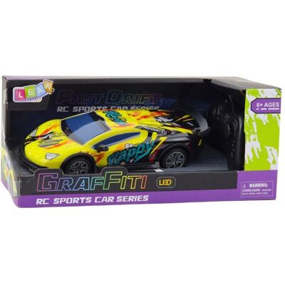 Lean Toys Sportwagen Fernsteuerung Rc Lichter Led Gelb 1:22 Lean Toys Sportwagen Fernsteuerung Rc Lichter Led Gelb 1:22