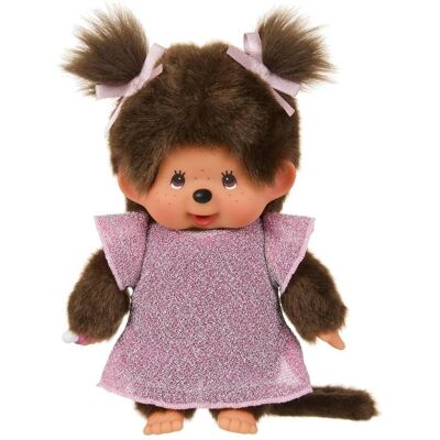 Magni Monchhichi Plüschfigur Glitter Dress Girl pink 20cm (24 cm) Magni Monchhichi Plüschfigur Glitter Dress Girl pink 20cm (24 cm)