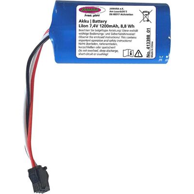 Jamara EC160E RC Bagger Akku - Li-Ion 7,4V 1200mAh Jamara EC160E RC Bagger Akku - Li-Ion 7,4V 1200mAh
