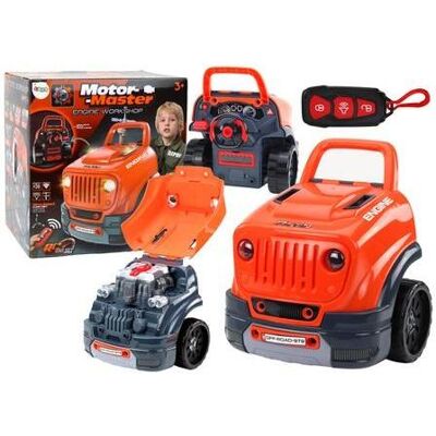 Lean Toys Orangefarbenes Auto-Bausatz Lean Toys Orangefarbenes Auto-Bausatz