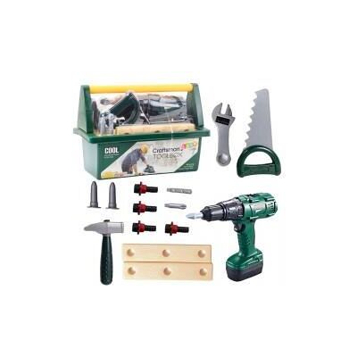 Lean Toys Lean Diy-Werkzeugkasten-Set Akkuschrauber 14 El. Lean Toys Lean Diy-Werkzeugkasten-Set Akkuschrauber 14 El.