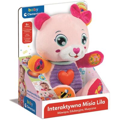 Clementoni Interaktive sprechende Bärin Lila Polnische Sprache - 50387 Clementoni Interaktive sprechende Bärin Lila Polnische Sprache - 50387