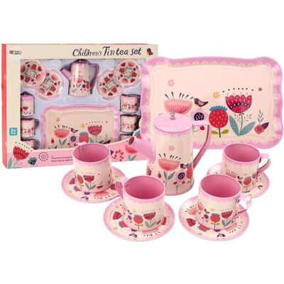 Lean Toys Teeservice 12-teilig rosa Lean Toys Teeservice 12-teilig rosa