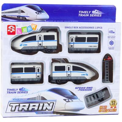 Lean Toys City Express Elektro-Schnellzug, 13-gleisige Eisenbahn Lean Toys City Express Elektro-Schnellzug, 13-gleisige Eisenbahn