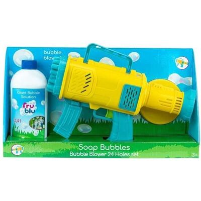 Tm Fru Blu Mega Bubble Blaster 24 Holes + Liquid 0.4l 0455 Tm Fru Blu Mega Bubble Blaster 24 Holes + Liquid 0.4l 0455