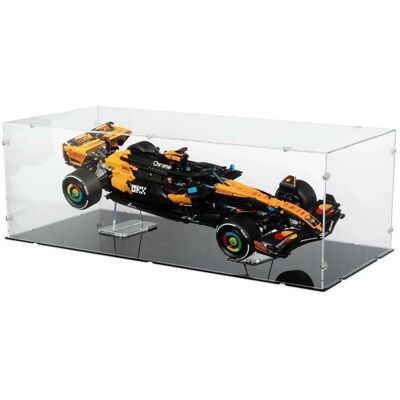 iDisplayit Acryl-Display XL für LEGO 42228 McLaren MCL39 F1 Rennwagen (Mit schwarzem Boden & 2 Acryl-Ständer) iDisplayit Acryl-Display XL für LEGO 42228 McLaren MCL39 F1 Rennwagen (Mit schwarzem Boden & 2 Acryl-Ständer)