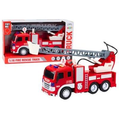 Lean Toys Feuerwehrauto 1:16 mit Ausleger Lean Toys Feuerwehrauto 1:16 mit Ausleger