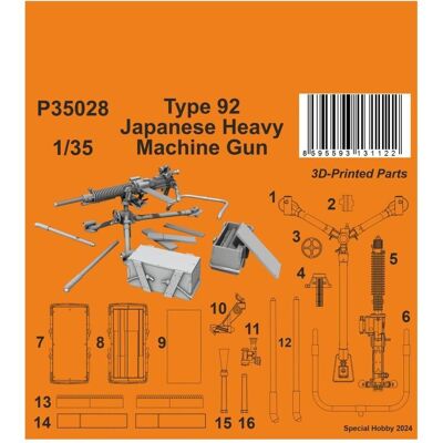 CMK Type 92 Japanese Heavy Machine Gun 1/35 CMK Type 92 Japanese Heavy Machine Gun 1/35