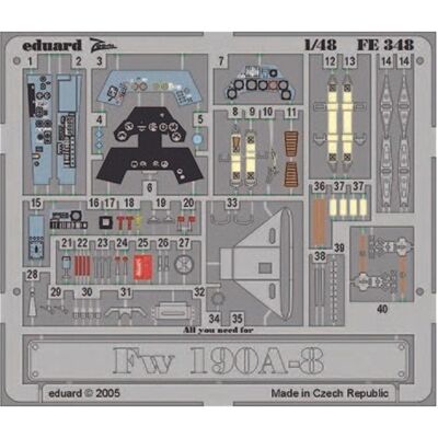 Eduard Fw 190A-8 für Tamiya-Bausatz 61095 Eduard Fw 190A-8 für Tamiya-Bausatz 61095