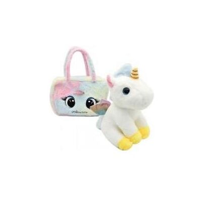 Lena Plüsch-Einhorn-Maskottchen mit Tasche Lena Plüsch-Einhorn-Maskottchen mit Tasche