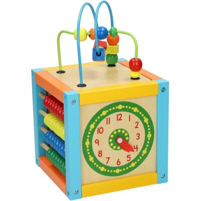 Primi Passi Aktivitätswürfel aus Holz mit Spirale, 5 in 1 Primi Passi Aktivitätswürfel aus Holz mit Spirale, 5 in 1