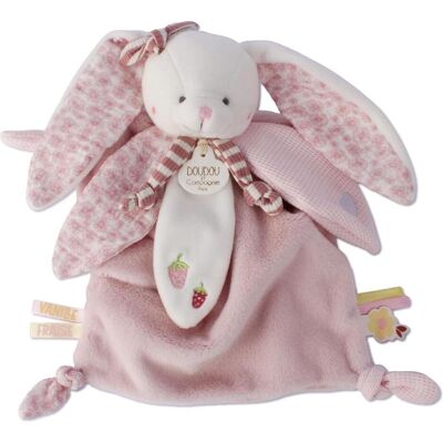 Doudou et Compagnie, Schmusetuch, Schmusetuch Hase rosa 25cm Doudou et Compagnie, Schmusetuch, Schmusetuch Hase rosa 25cm
