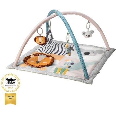 Nuby Animal Adventures Baby Spielmatte - Spielgym mit Sensorischem Spielzeug und Gepolsterter Basis für Bauchzeit Nuby Animal Adventures Baby Spielmatte - Spielgym mit Sensorischem Spielzeug und Gepolsterter Basis für Bauchzeit