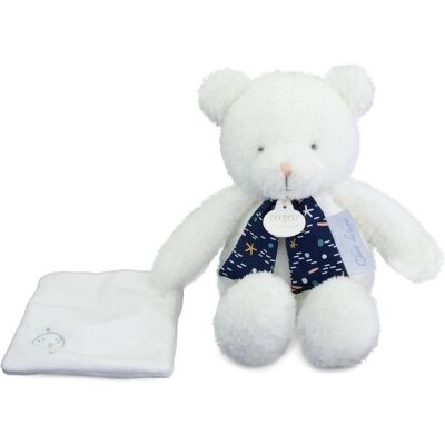 Doudou et Compagnie, Schmusetuch, Schmusetuch Bär nachtleuchtend 28cm Doudou et Compagnie, Schmusetuch, Schmusetuch Bär nachtleuchtend 28cm