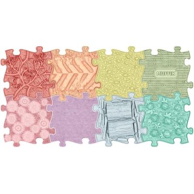 Muffik, Krabbeldecke + Spielbogen, Mata Sensoryczna Ortopedyczna Zestaw 8w1 Rainbow 8 Puzzli Sensoryka / Mfk-106 Muffik, Krabbeldecke + Spielbogen, Mata Sensoryczna Ortopedyczna Zestaw 8w1 Rainbow 8 Puzzli Sensoryka / Mfk-106