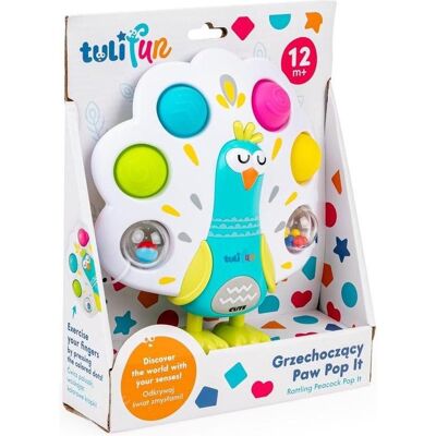 Tulifun, Greifling, Pfau rasselt Pop It Tulifun, Greifling, Pfau rasselt Pop It