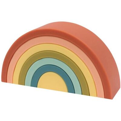 O.B Designs Silikon Regenbogen Stapelspielzeug - Lernspielzeug für Kinder O.B Designs Silikon Regenbogen Stapelspielzeug - Lernspielzeug für Kinder