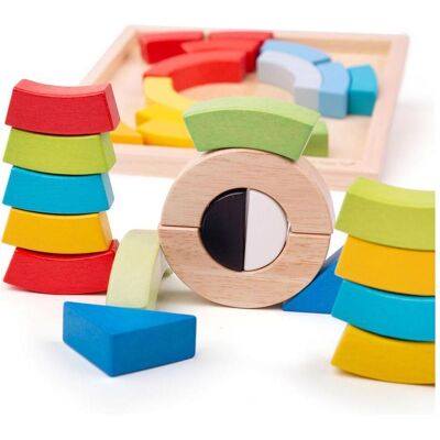 Bigjigs und Dreiecksbausteine Bigjigs und Dreiecksbausteine