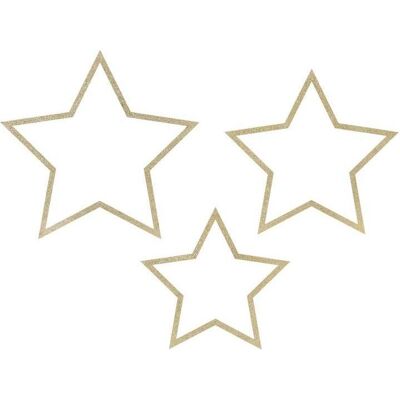 Partydeco Hanging decorations Stars, mix (1 pkt / 3 pc.) (3 Stk.) Partydeco Hanging decorations Stars, mix (1 pkt / 3 pc.) (3 Stk.)