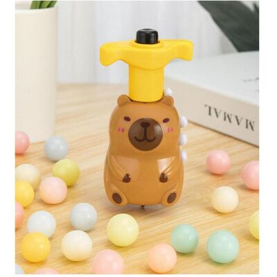 Lean Toys Capybara Kreisel mit interaktiven LED-Lichtern und Melodien, 12,5 cm Lean Toys Capybara Kreisel mit interaktiven LED-Lichtern und Melodien, 12,5 cm