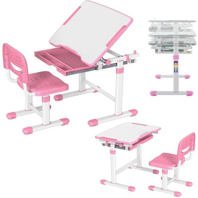 Mozo, Kinderstuhl + Kindertisch, Mozos MOZOS DC-SET-PINK biurko dziecięce krzesło z regulacją dla dzieci 2-12 lat (Kinderstuhl, Kindertisch) Mozo, Kinderstuhl + Kindertisch, Mozos MOZOS DC-SET-PINK biurko dziecięce krzesło z regulacją dla dzieci 2-12 lat (Kinderstuhl, Kindertisch)