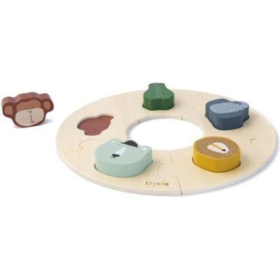 Trixie Baby Houten ronde puzzel Trixie Baby Houten ronde puzzel