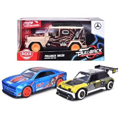 Dickie Pullback Racer, 3-sort. Dickie Pullback Racer, 3-sort.