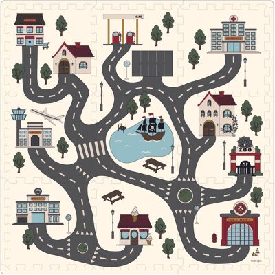That's Write Spielteppich + Spielmatte, - Alva Foam Play Mats - Square - Roadtrip That's Write Spielteppich + Spielmatte, - Alva Foam Play Mats - Square - Roadtrip